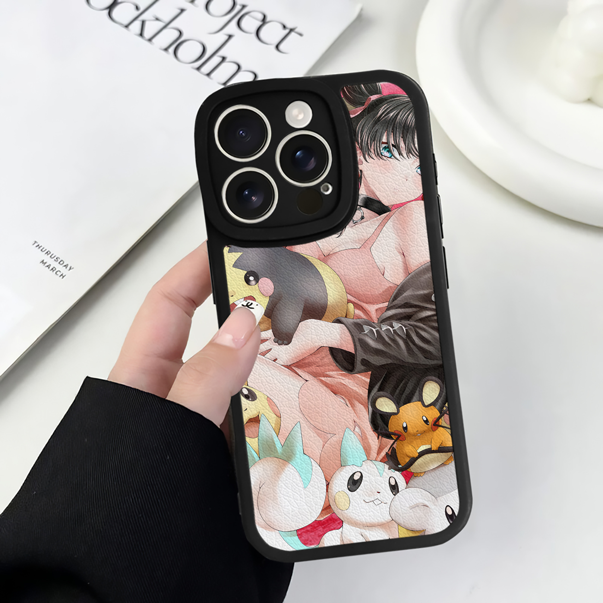 （画像用） ポケットモンスター Pokémon 【iPhone 16シリーズ対応】シリコンスマホケース（レザー調） 材質：シリコン